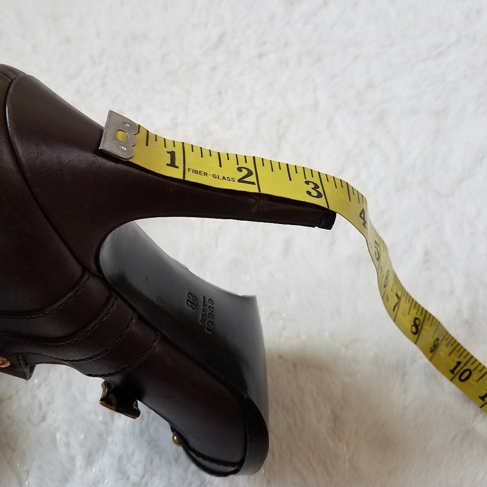 Authentic Gucci Studded Leather Heels_flawed - image 6